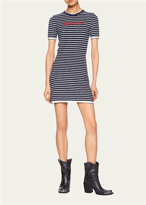 miu miu stripe dress